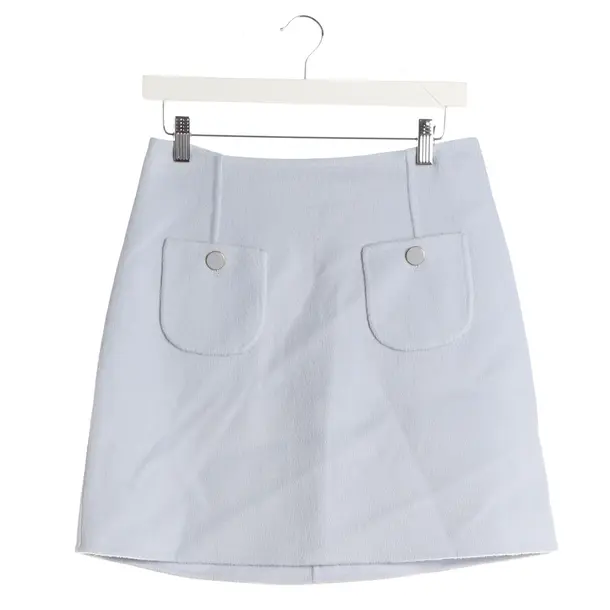 Skirt, in Light Blue, Wool, Riani