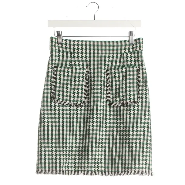 Skirt, in Green, Cotton, Riani