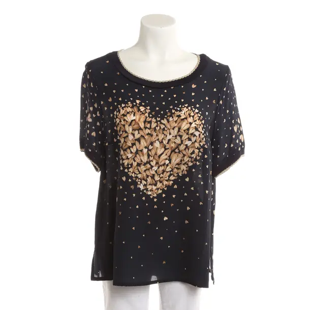 Shirt, in Navy, Seide, Maison Common