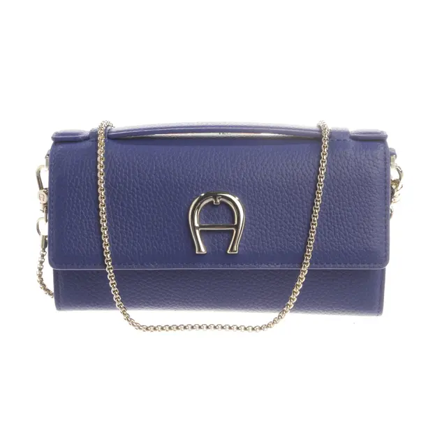 Wallet on Chain, in Blau, Leder, Aigner