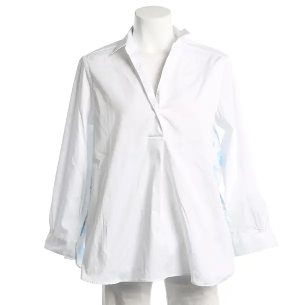 Blouse, in White, Cotton, Le Sarte Pettegole