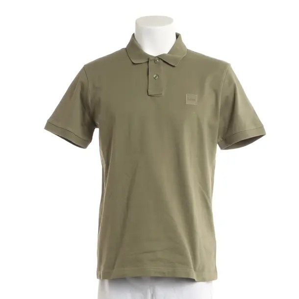 Poloshirt, in Grün, Baumwolle, Hugo Boss Orange