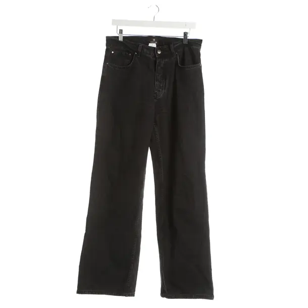 Straight Fit Jeans, in Black, Baumwolle, Anine Bing