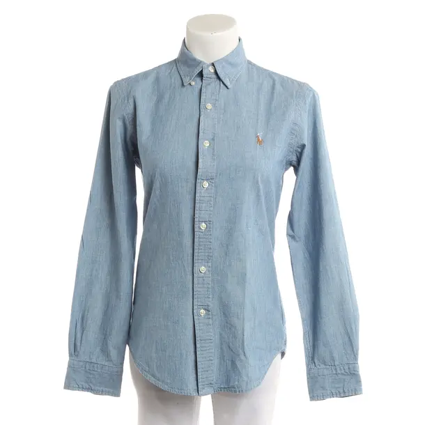 Bluse, in Hellblau, Baumwolle, Polo Ralph Lauren