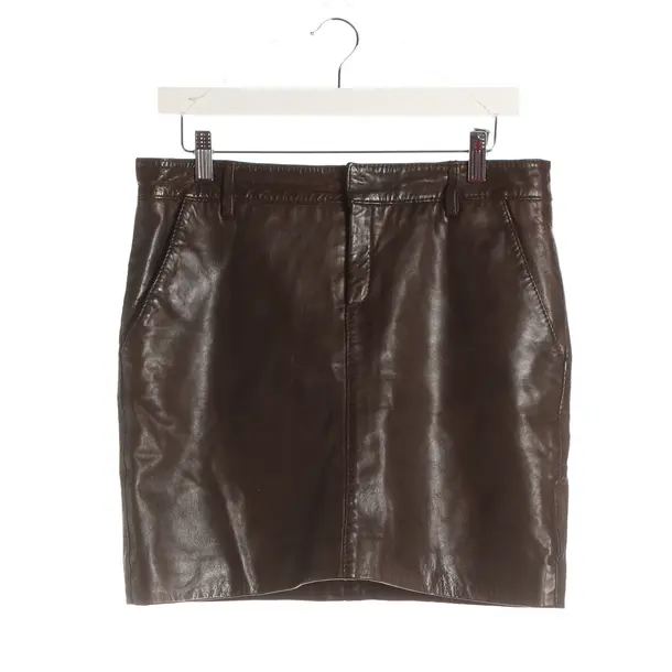 Skirt, in Dark Brown, Leather, Marc O'Polo
