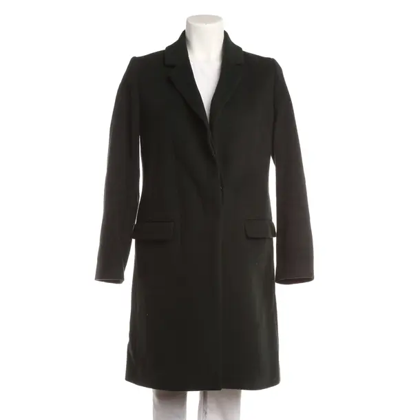 Cappotto mezza stagione, in Verde scuro, Lana, Chiuso