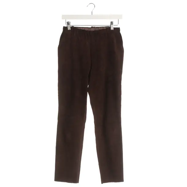 Hose, in Braun, Leder, Stouls