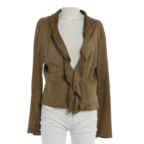 Blazer, in Hellbraun, Leder, Marc Cain