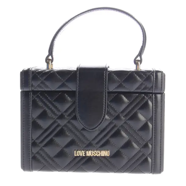 Handtasche, in Schwarz, Leder, Love Moschino