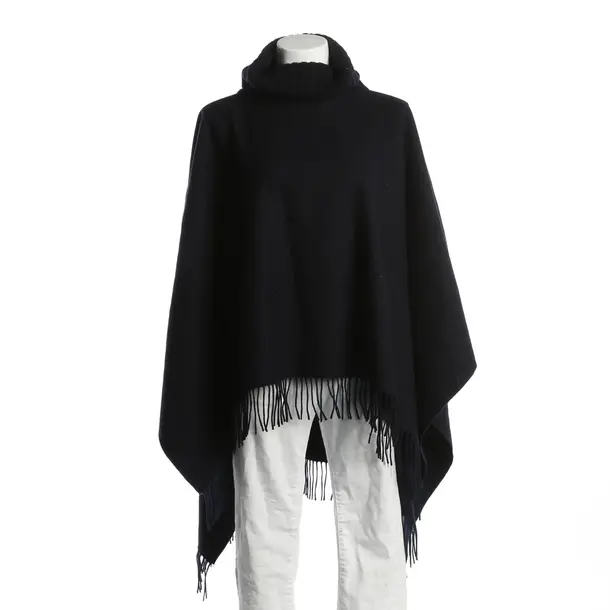 Poncho, in Navy, Wolle, FFC