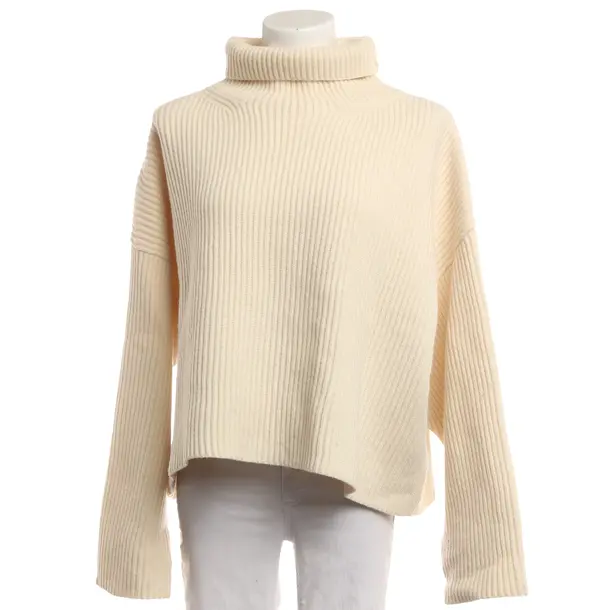 Pullover, in Cream, Wolle, Totême