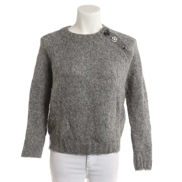 Pullover, in Grau, Wolle, Ba&sh