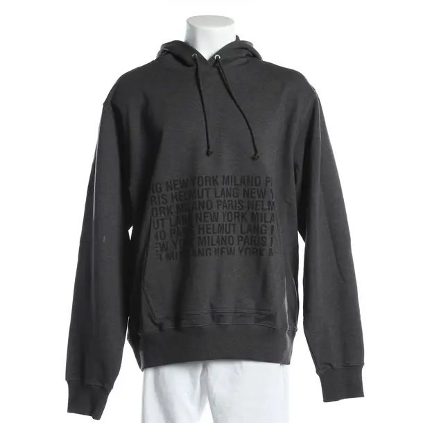 Hoodie, in Dark Gray, Cotton, Helmut Lang
