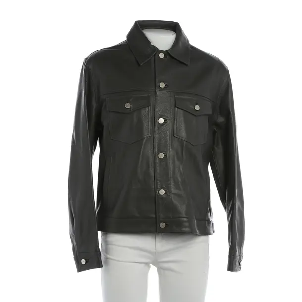 Giacca in pelle, in Grigio, Pelle, Ted Baker