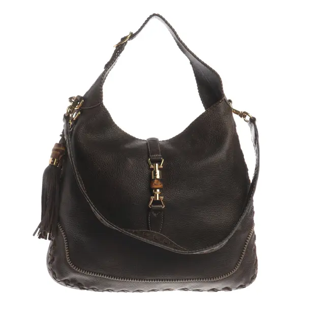 Hobo Bag, in Dunkelbraun, Leder, Gucci