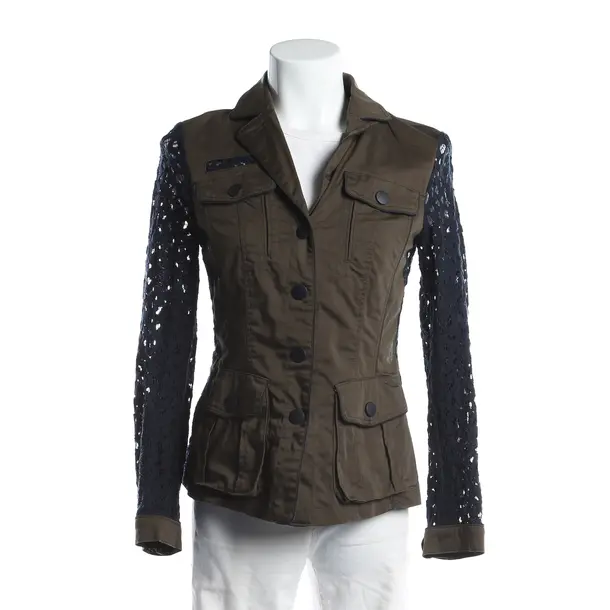 Summer Jacket, in Green, Cotton, Marc Cain