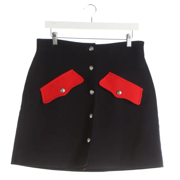 Skirt, in Navy, Viscose, Boutique Moschino