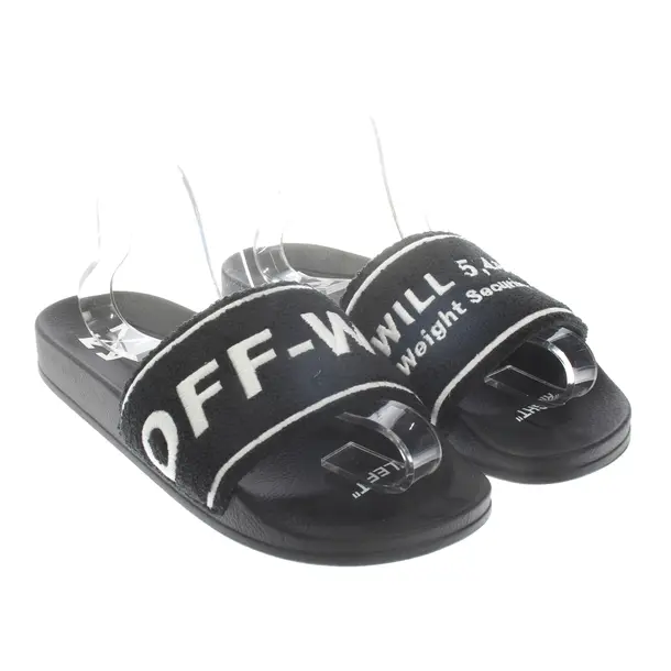 Slides, in Black, Off-White