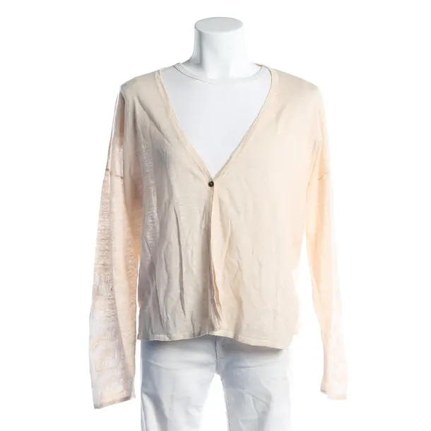 Cardigan, in Beige, Linen, Hemisphere