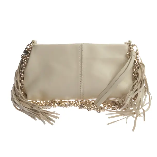 Schultertasche, in Beige, Leder, Maje