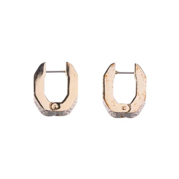 Earrings, in Gold, Metal (metallic, metallized), Swarovski
