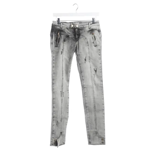 Jeans Skinny, in Hellgrau, Baumwolle, Pierre Balmain
