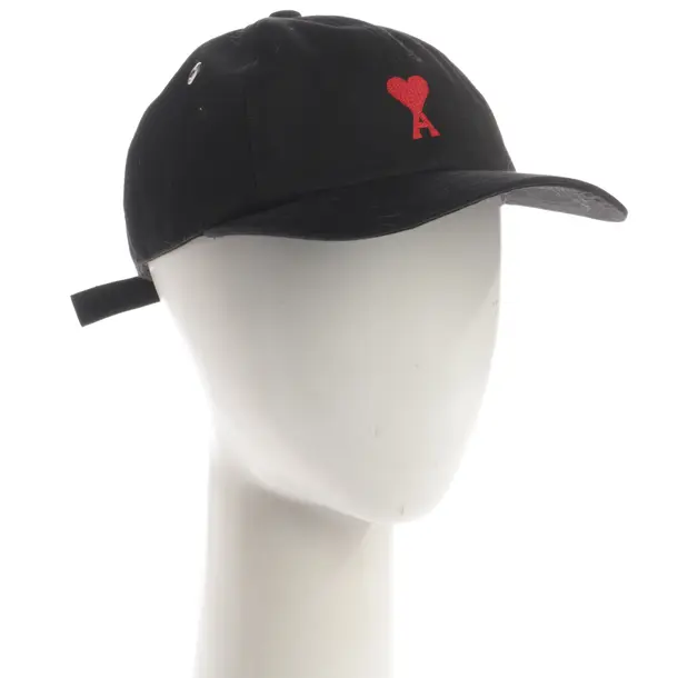 Cap, in Schwarz, Baumwolle, Ami Paris