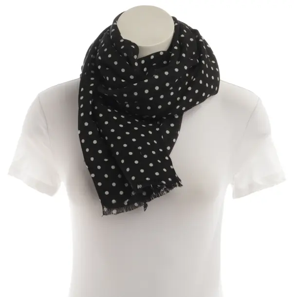 Shawl, in Black, Cotton, Steffen Schraut