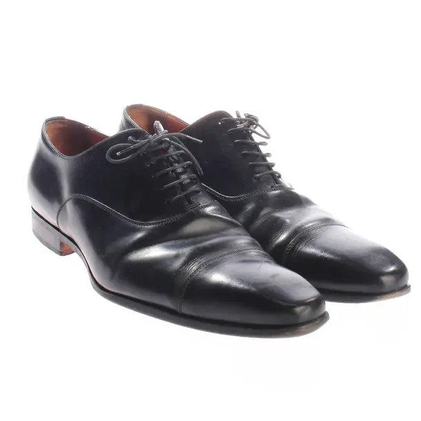 Schnürschuhe, in Schwarz, Santoni