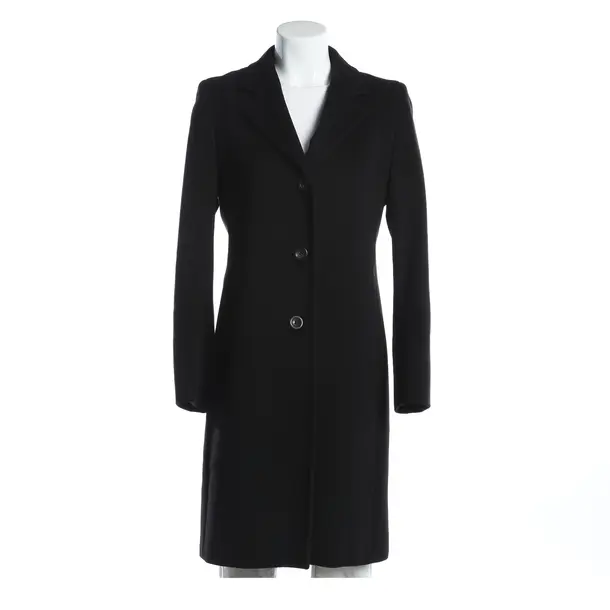 Übergangsmantel, in Schwarz, Wolle, Max Mara