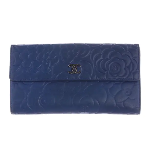 Wallet, in Navy, Leather, Chanel