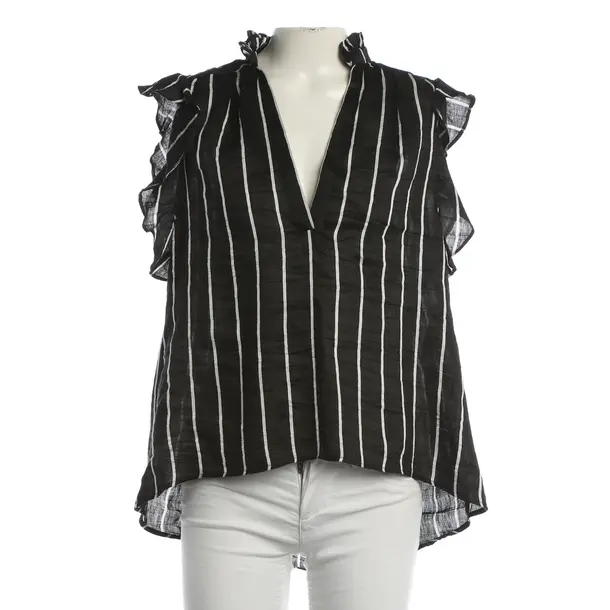 Blouse, in Black, Linen, Sandro