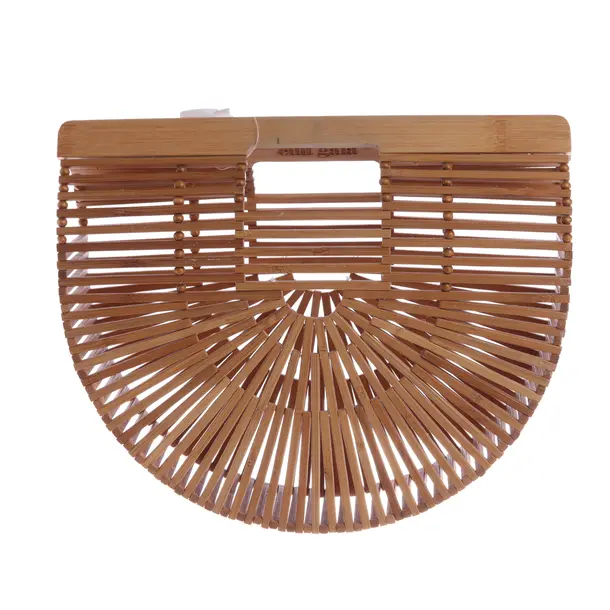Handbag, in Light Brown, Wood, Cult Gaia