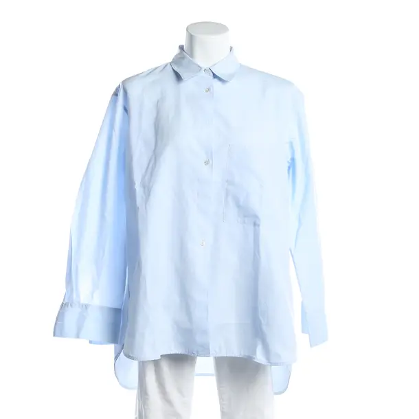 Bluse, in Hellblau, Baumwolle, Lis Lareida