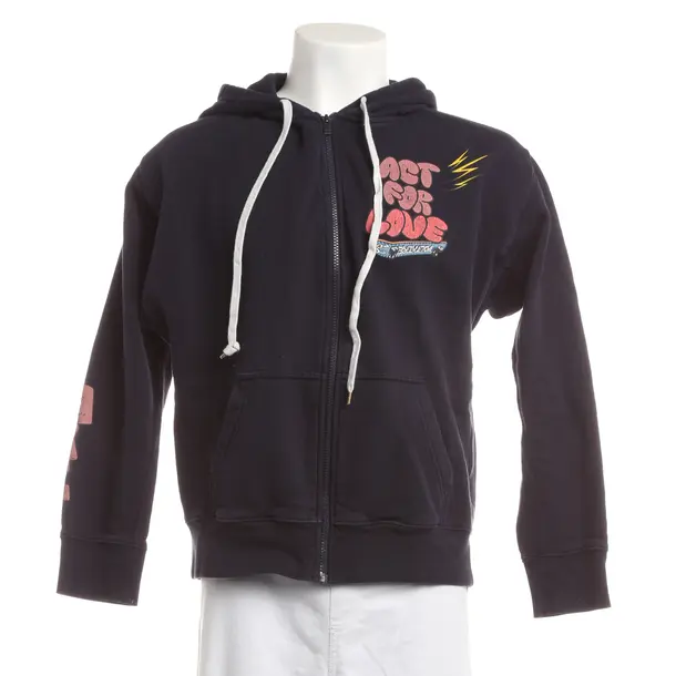 Zip-Up Hoodie, in Navy, Cotton, Zadig & Voltaire