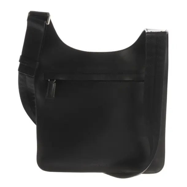 Schultertasche, in Schwarz, Leder, Prada
