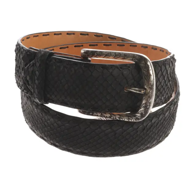 Belt, in Black, Leather, Reptile´s House