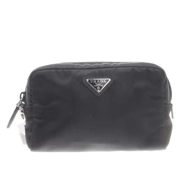 Cosmetic Bag, in Black, Polyamide, Prada