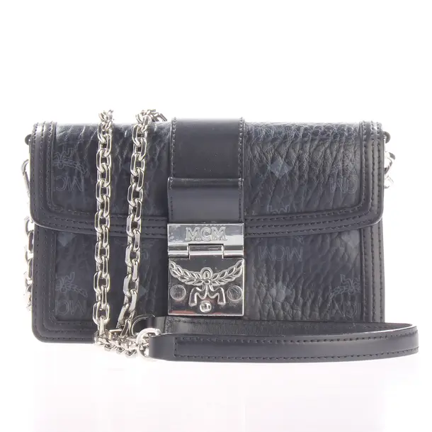 Borsa a cinture a tracolla, in Nero, Pelle, MCM