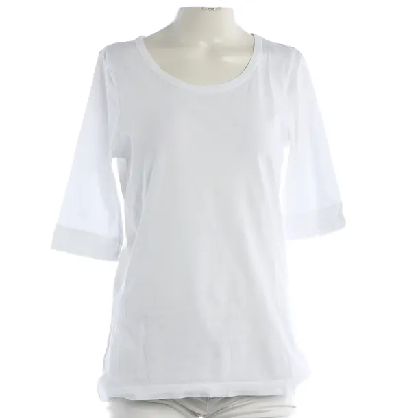 Shirt, in White, Cotton, Closed