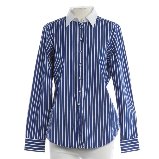 Bluse, in Blau, Baumwolle, Van Laack