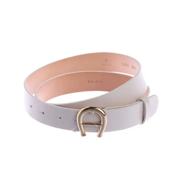 Gürtel, in Beige, Leder, Aigner