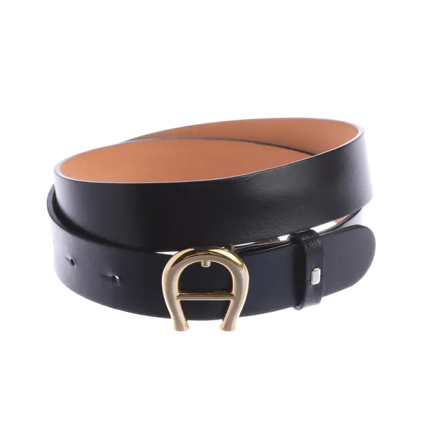 Gürtel, in Schwarz, Leder, Aigner