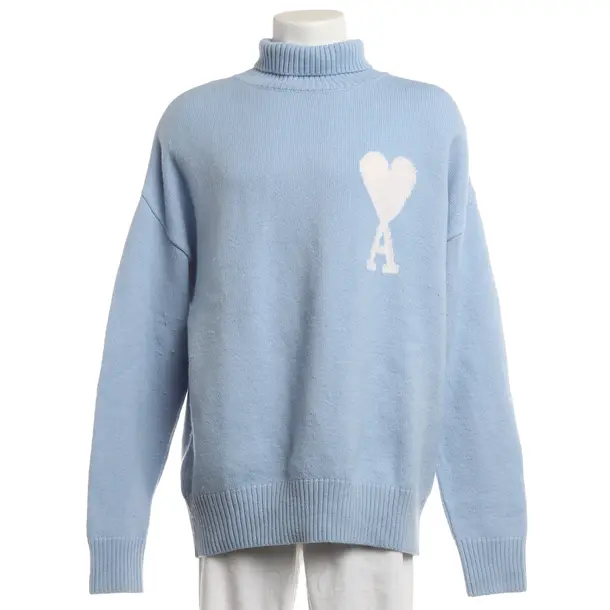 Jumper, in Blue, Wool, Ami Paris