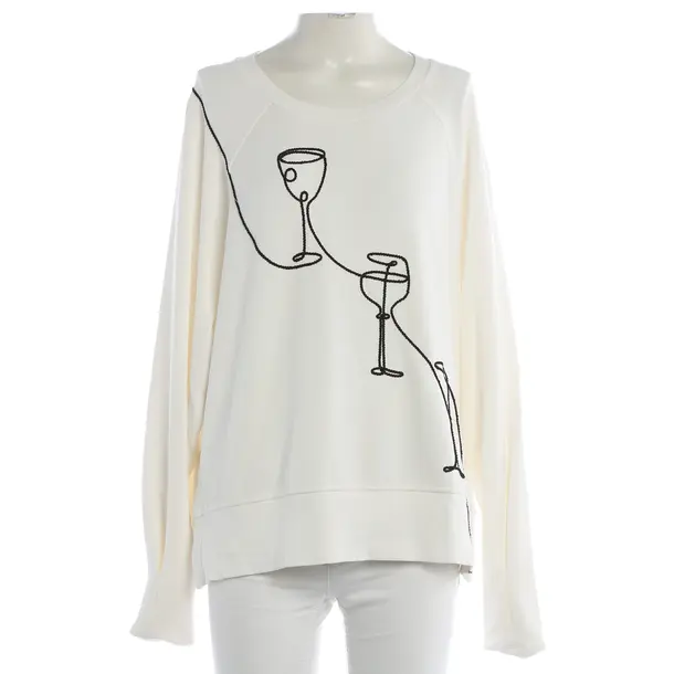 Sweatshirt, in White, Viscose, Riani