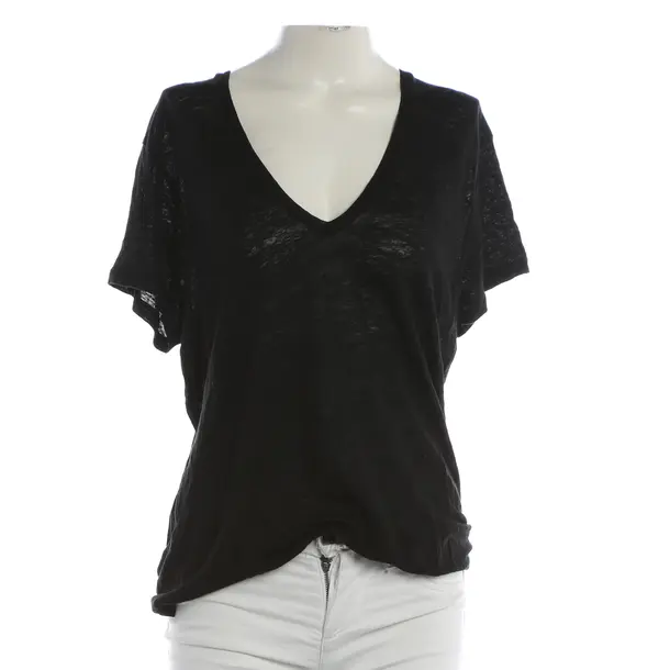 Shirt, in Black, Linen, Anine Bing