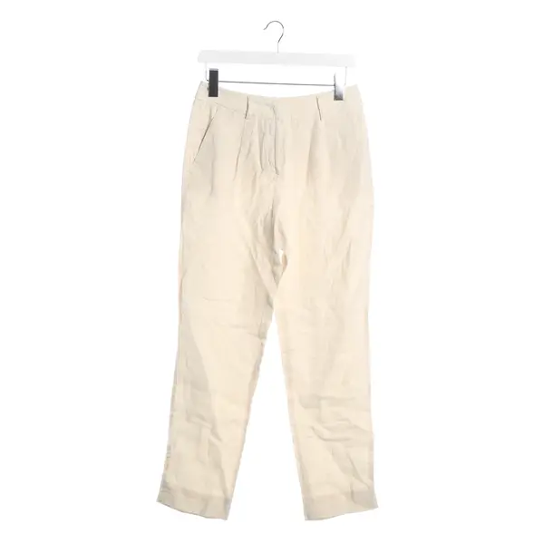 Pants, in Cream, Linen, Max Mara