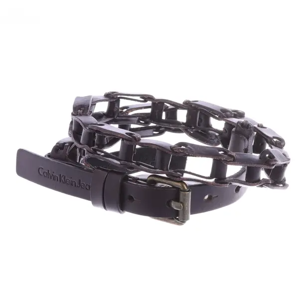 Belt, in Bordeaux, Leather, Calvin Klein