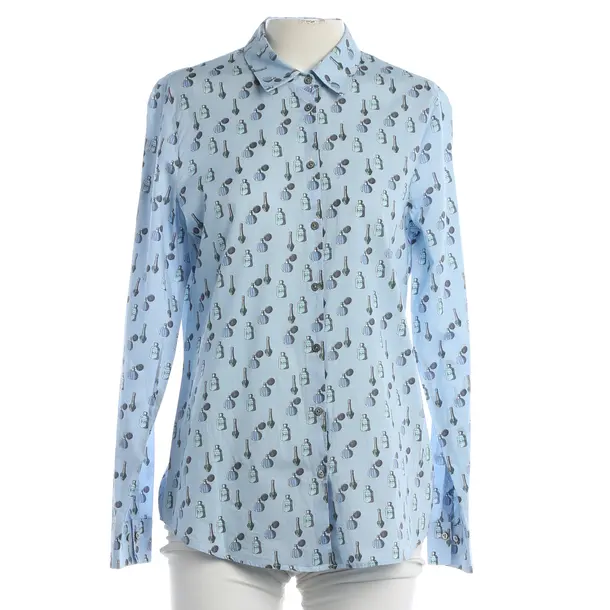 Bluse, in Hellblau, Baumwolle, Van Laack