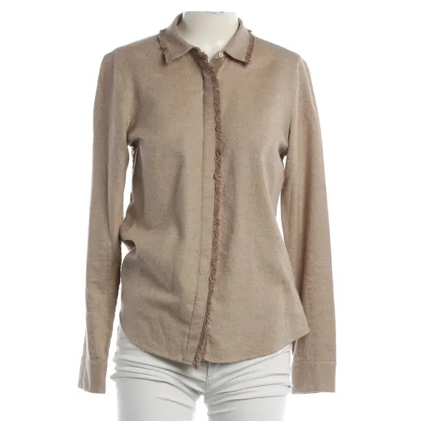 Bluse, in Camel, Baumwolle, Van Laack